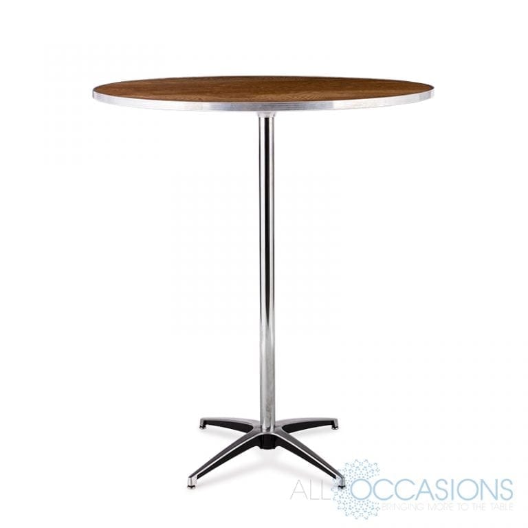 36 Inch Round Pedestal Cocktail Table - All Occasions Party Rental