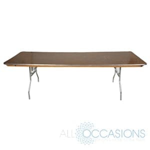8 Foot Banquet Table All Occasions, What Are The Dimensions Of An 8 Foot Banquet Table