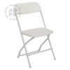 Poly Folding White Chair