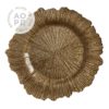 Sea Sponge Gold Charger