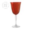 Glass Red Goblet