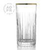 Timeless Gold Banded Highball Glass
