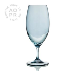 Water Goblet Cobalt Blue w/ Clear Stem 16 oz - Party Time Rental