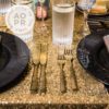Lucca Faceted Gold Flatware Collection