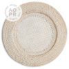 Rattan Whitewash Charger - All Occasions Party Rental