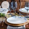 Watercolor Azure Dinner Dish